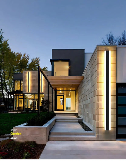 Bolt Modern Linear LED Outdoor Wall Light – IP65 Waterproof Exterior Wall Sconce