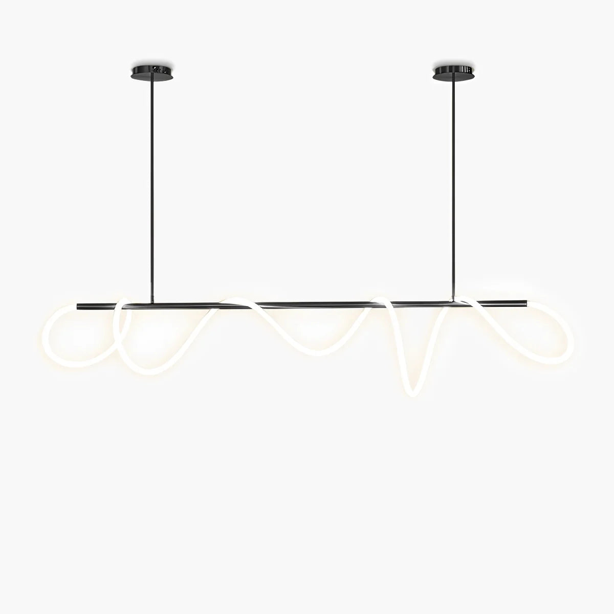 Nuvlight Modern Long Hose Led Pendant Light for Dining Room