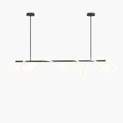 Nuvlight Modern Long Hose Led Pendant Light for Dining Room