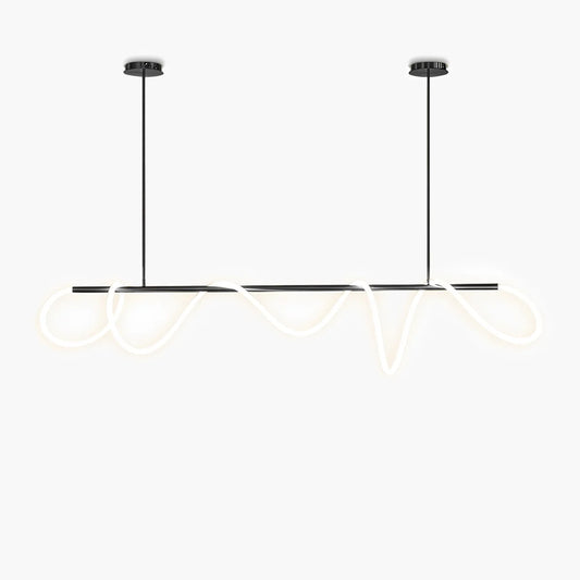 Nuvlight Modern Long Hose Led Pendant Light for Dining Room