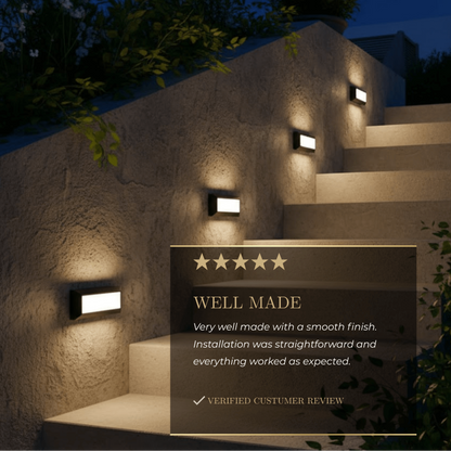 Arcato Modern Outdoor Step Deck Light – Waterproof Pathway Light for Courtyard/Staircase