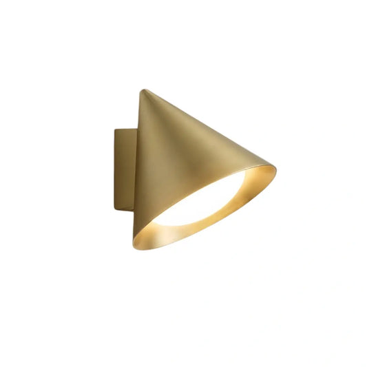 Nuvlight Minimalist Conical Outdoor Wall Lamp – Black Metal Light for Exterior Wall