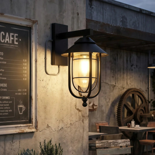 Nuvlight Industrial Outdoor Wall Lamp - Waterproof light for Garden