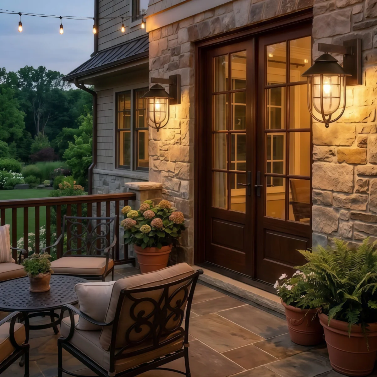 Irondale Industrial Outdoor Wall Lamp - Waterproof light for Garden