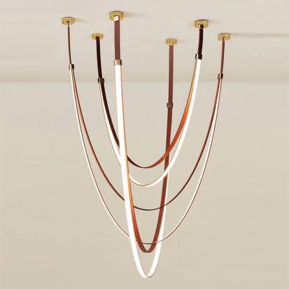 Shalom Leather Chandelier