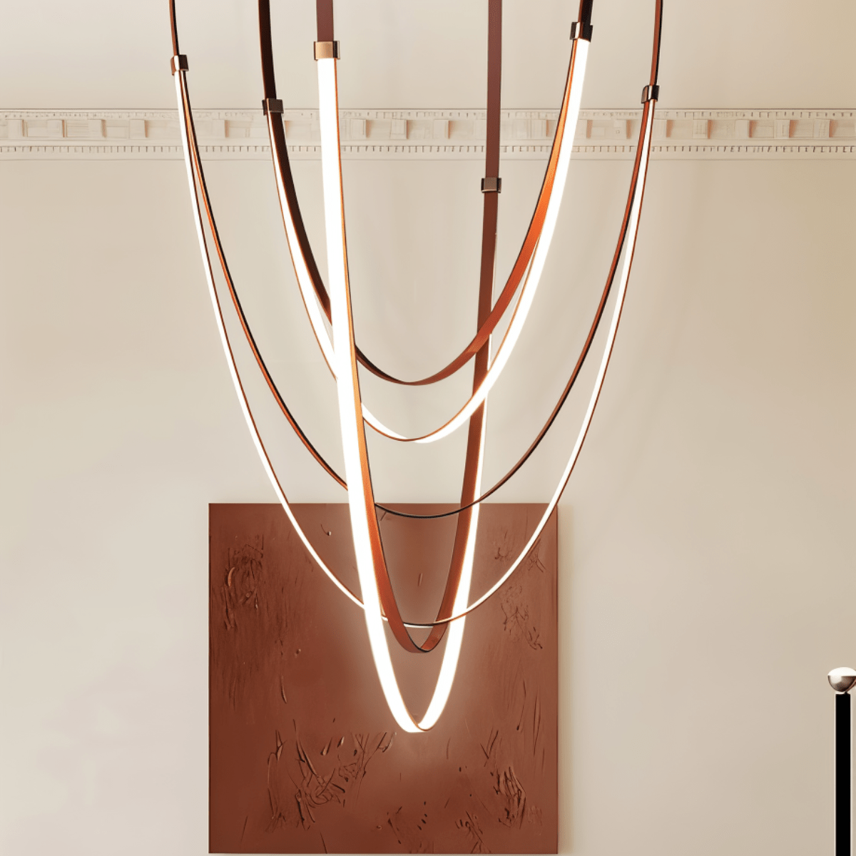 Shalom Leather Chandelier