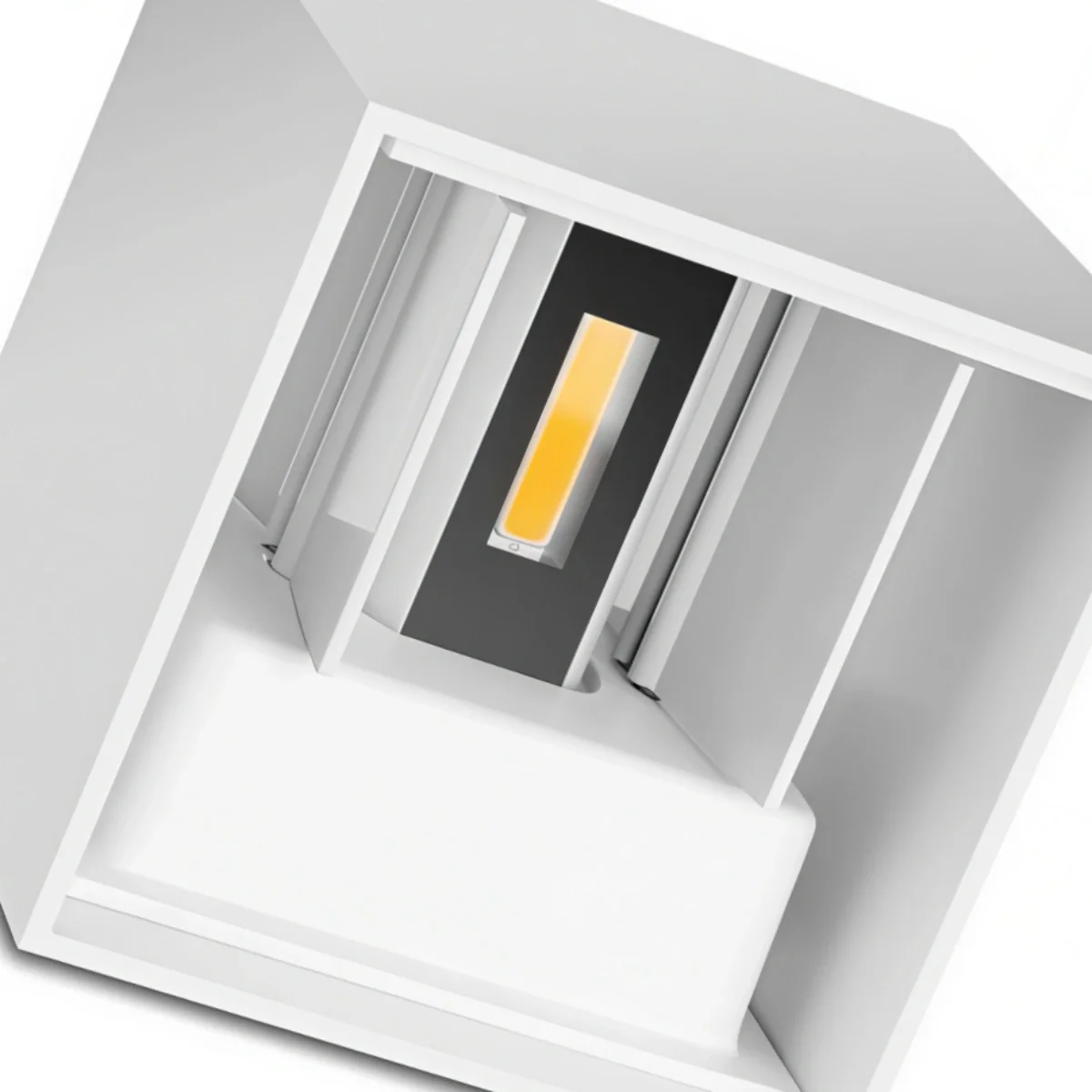 Arcato Modern Outdoor Wall Light - Metal Design in Black/White/Grey for Corridor