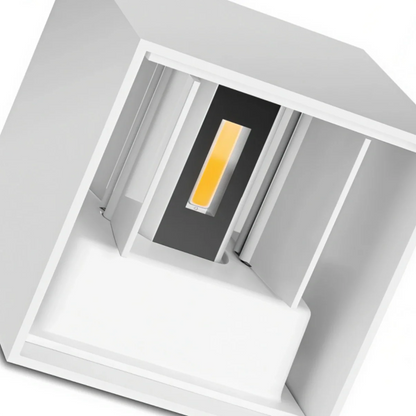 Arcato Modern Outdoor Wall Light - Metal Design in Black/White/Grey for Corridor