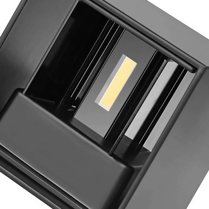 Arcato Modern Outdoor Wall Light - Metal Design in Black/White/Grey for Corridor