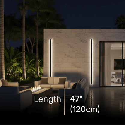 Arcato Modern Outdoor LED Wall Light with Sensor - in 8 Size for Outdoor