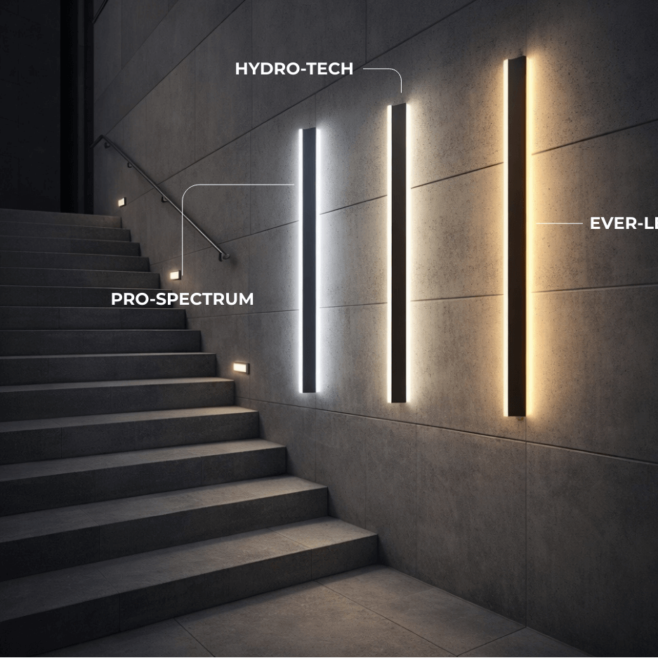Arcato Modern Outdoor LED Wall Light with Sensor - in 8 Size for Outdoor
