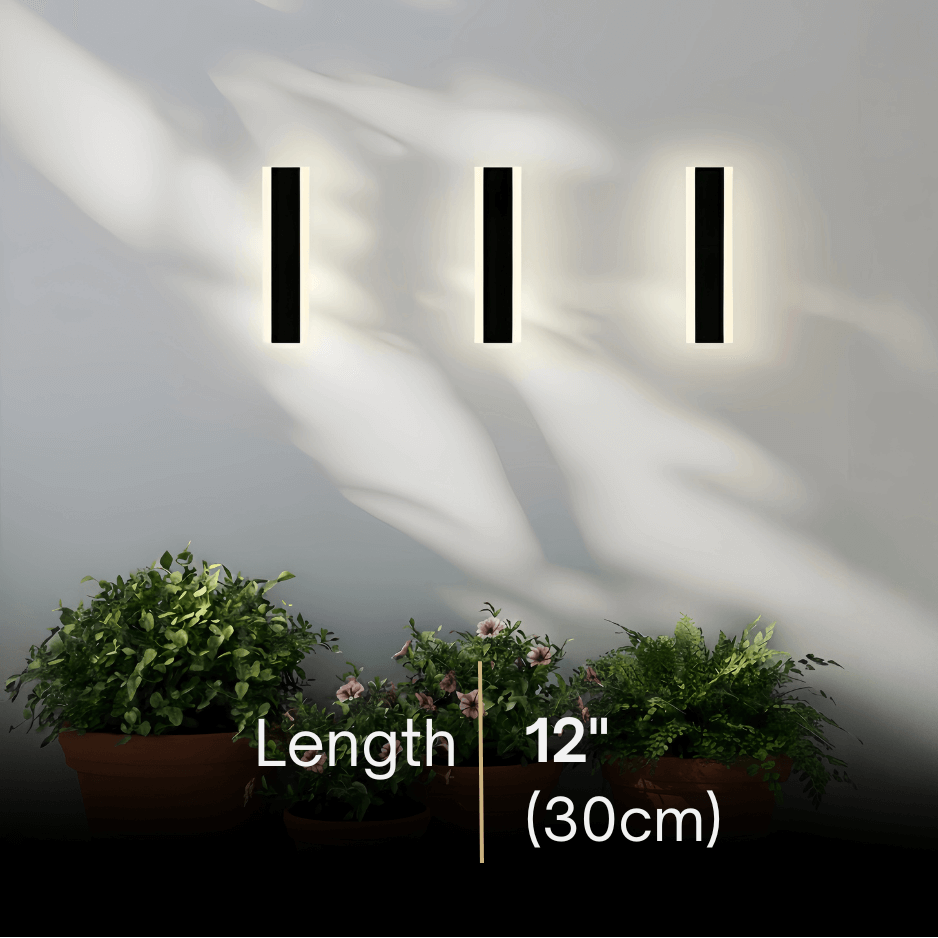 Arcato Modern Outdoor LED Wall Light with Sensor - in 8 Size for Outdoor
