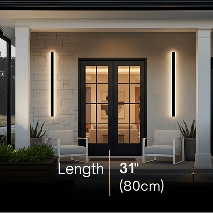 Arcato Modern Outdoor LED Wall Light with Sensor - in 8 Size for Outdoor