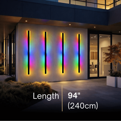 Arcato Modern Outdoor LED Wall Light (RGB) — Available in 8 Sizes