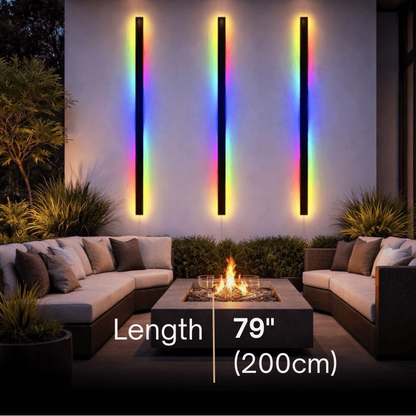 Arcato Modern Outdoor LED Wall Light (RGB) — Available in 8 Sizes