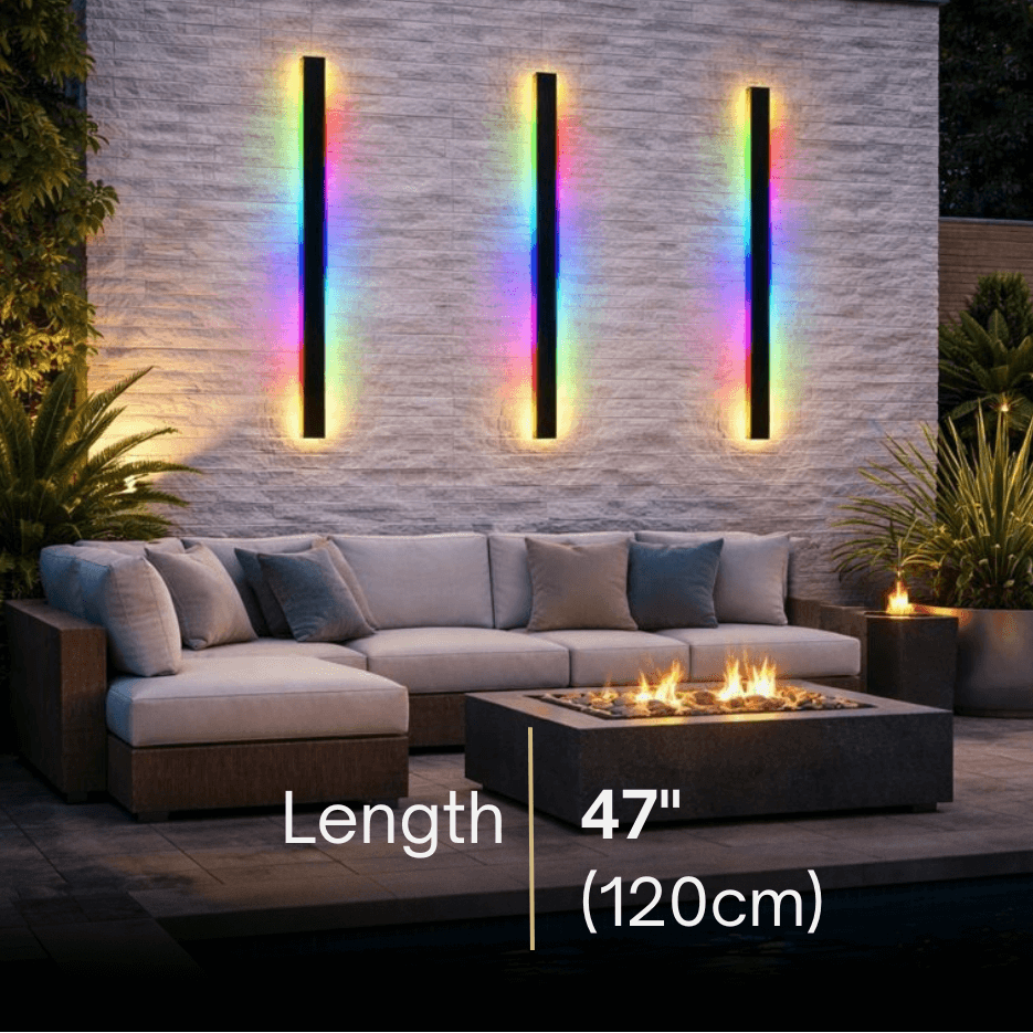 Arcato Modern Outdoor LED Wall Light (RGB) — Available in 8 Sizes