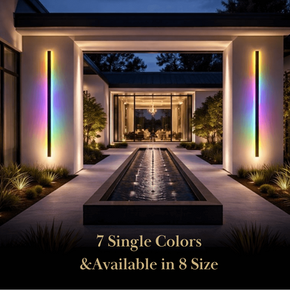 Arcato Modern Outdoor LED Wall Light (RGB) — Available in 8 Sizes