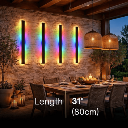 Arcato Modern Outdoor LED Wall Light (RGB) — Available in 8 Sizes