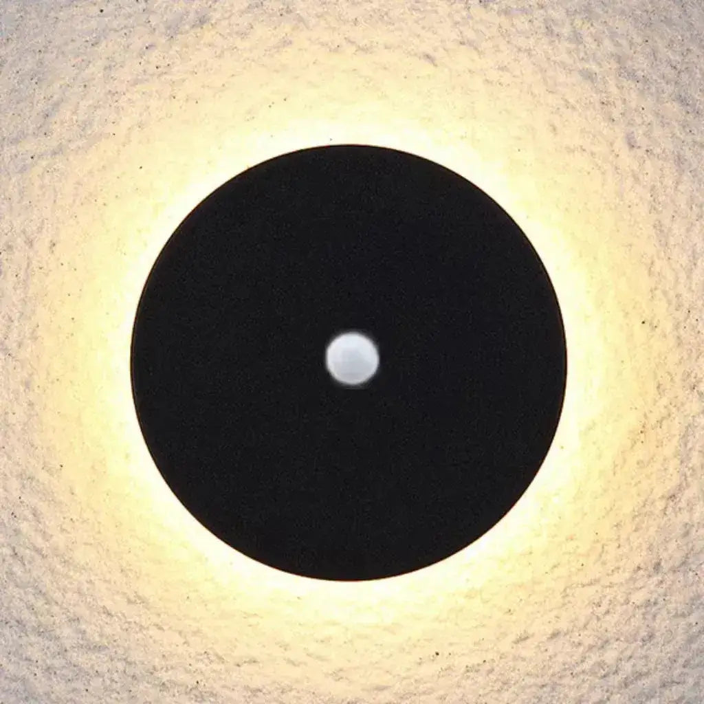 Solara Minimalist LED Outdoor Wall Lamp – Black/White Round/Square Porch Sensor Light