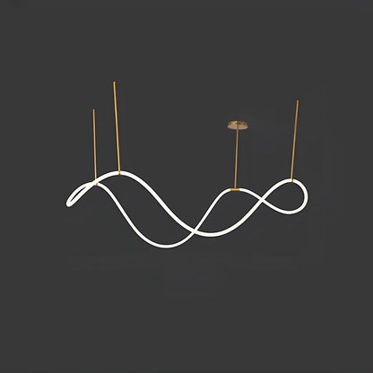 Nuvlight Modern Long Hose Led Pendant Light for Dining Room