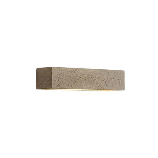 Nuvlight - Gray/White Cement Rectangular for Bedroom/Outdoor