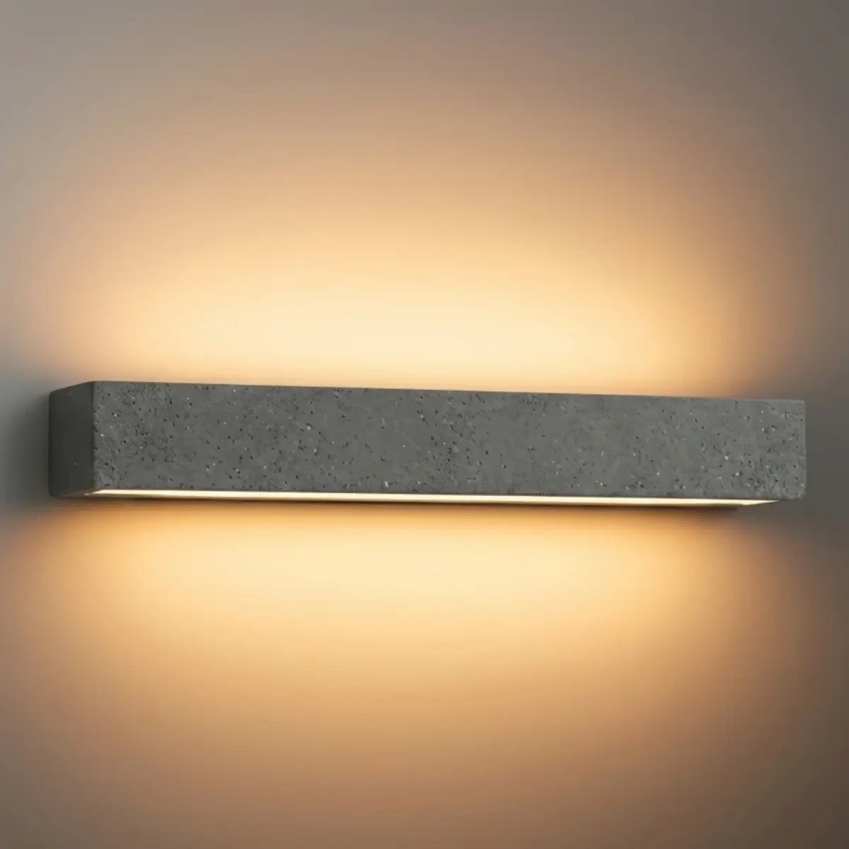 Arcato Modern LED Wall Light - Gray/White Cement Rectangular for Bedroom/Outdoor