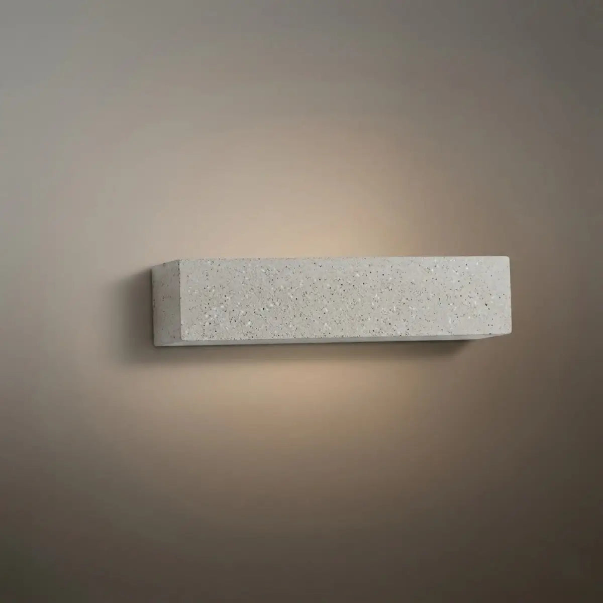 Arcato Modern LED Wall Light - Gray/White Cement Rectangular for Bedroom/Outdoor