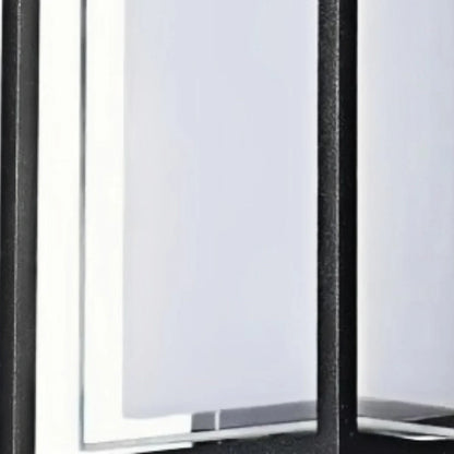 Arcato Geometric Matte Black Outdoor Wall Light – Modern LED Sconce for Patio & Entryway