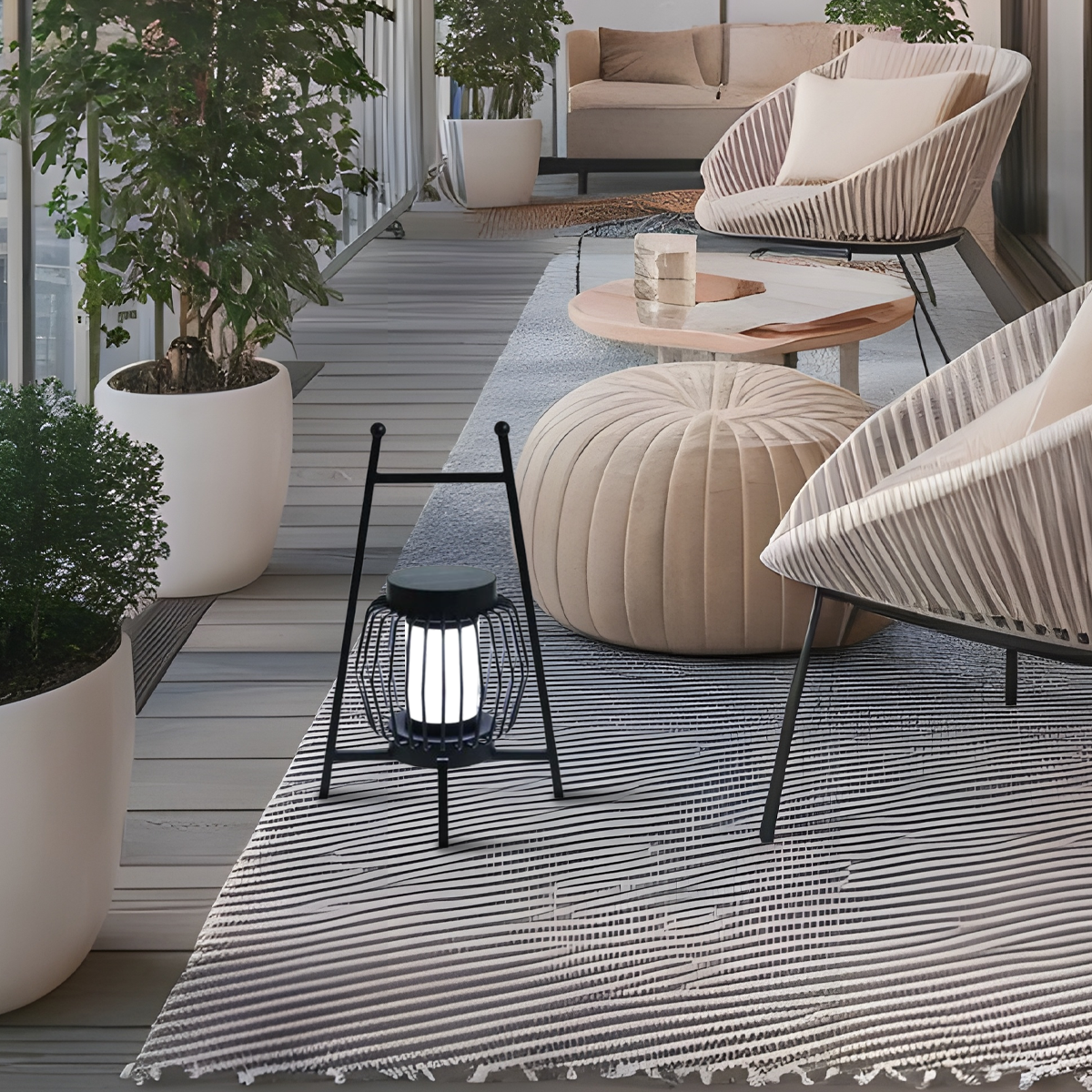 Irondale Industrial Solar Outdoor Floor Lamp – Black Cylindrical Metal Design for Garden