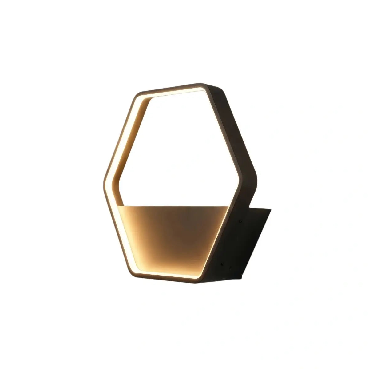 Nuvlight - Black Metal Hexagon Design for Courtyard