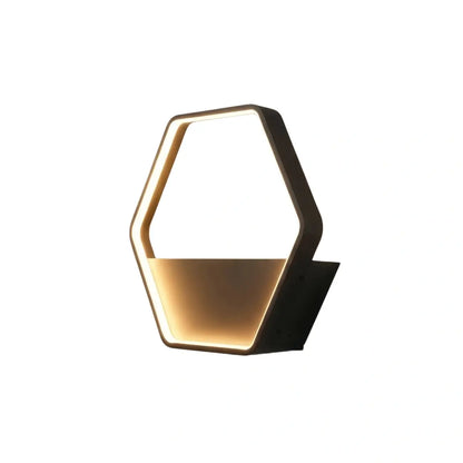 Nuvlight - Black Metal Hexagon Design for Courtyard