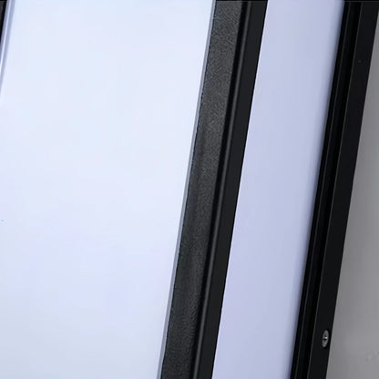 Arcato Modern Outdoor Wall Lamp - Black Metal & Acrylic Rectangular Design for Garden