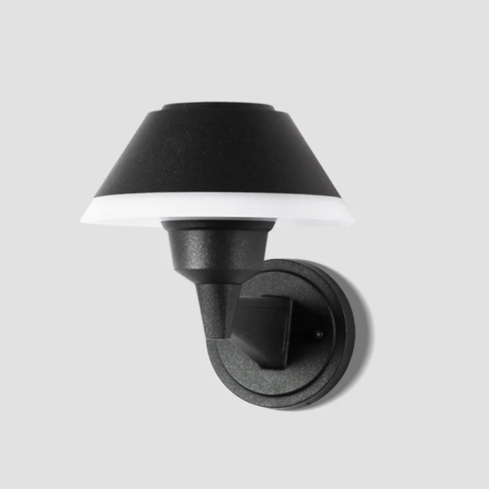Irondale Vintage Outdoor Wall Sconce - Black Metal Hood Design for Garden & Patio