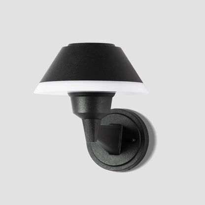 Irondale Vintage Outdoor Wall Sconce - Black Metal Hood Design for Garden & Patio
