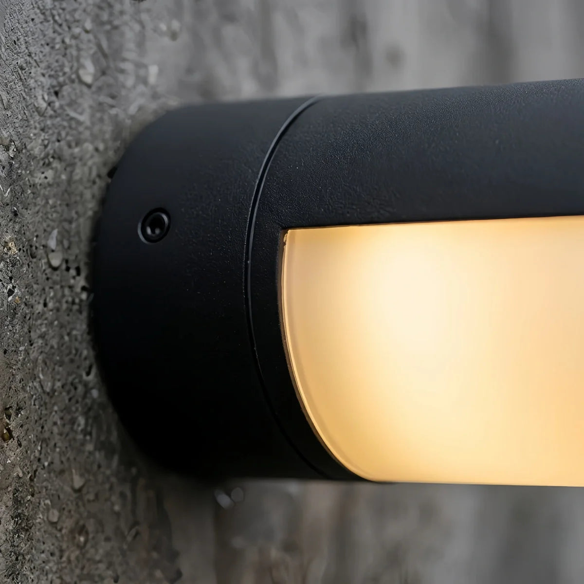 Irondale Modern Outdoor Wall Lamp - Black Metal Irregular Design for Exterior Wall