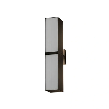 Irondale Modern Outdoor Wall Lamp - Black Metal Irregular Design for Exterior Wall