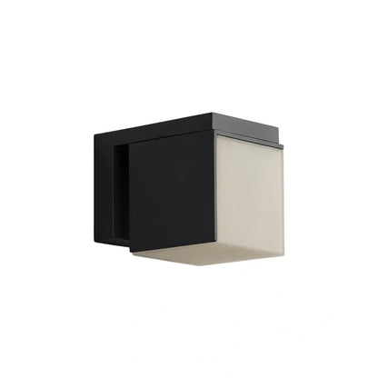 Irondale Modern Outdoor Wall Lamp - Black Metal Irregular Design for Exterior Wall