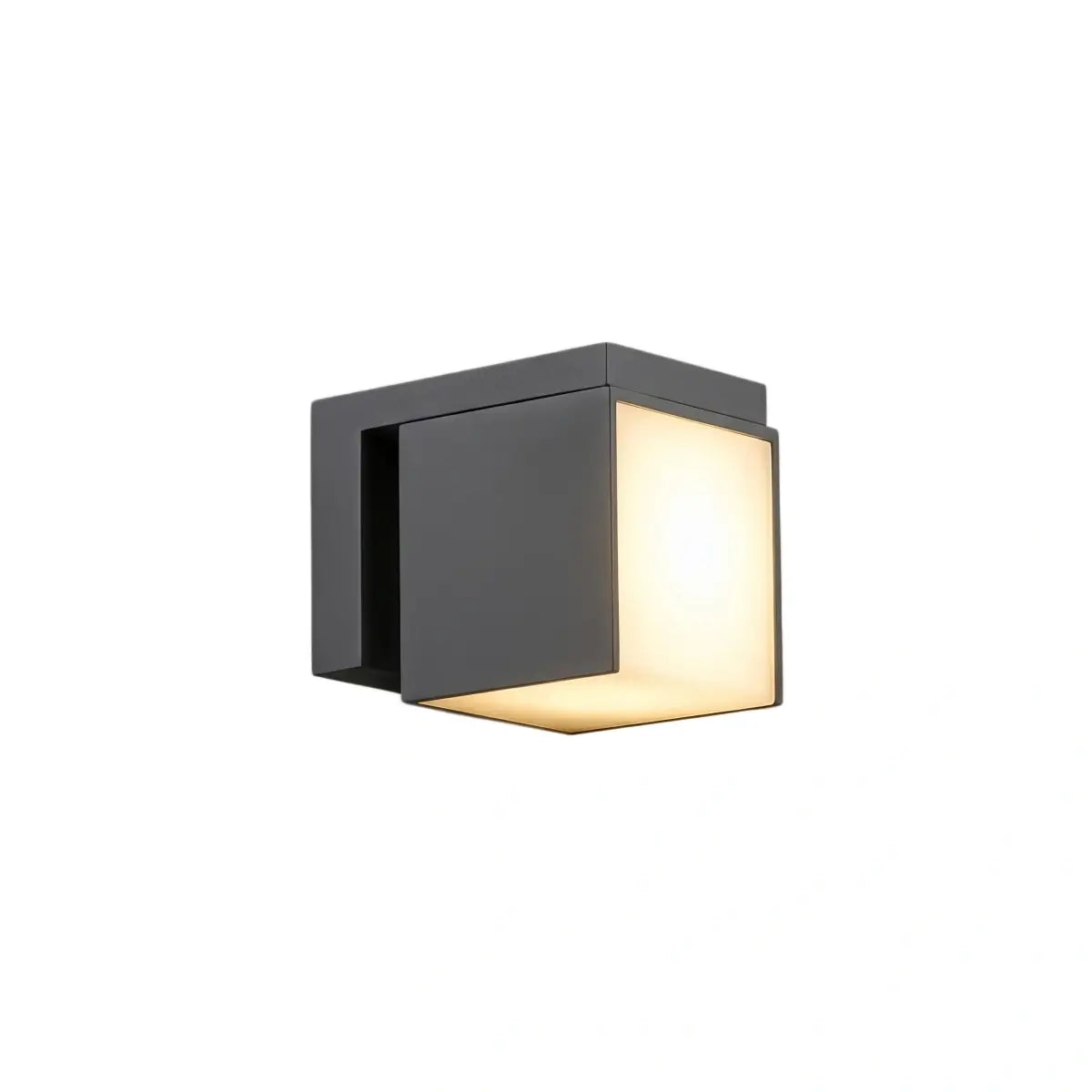 Irondale Modern Outdoor Wall Lamp - Black Metal Irregular Design for Exterior Wall