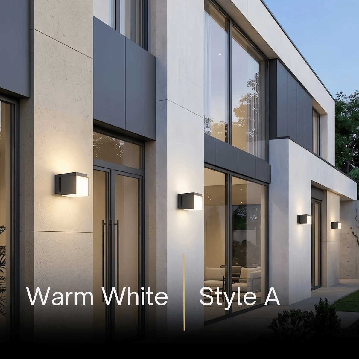 Irondale Modern Outdoor Wall Lamp - Black Metal Irregular Design for Exterior Wall