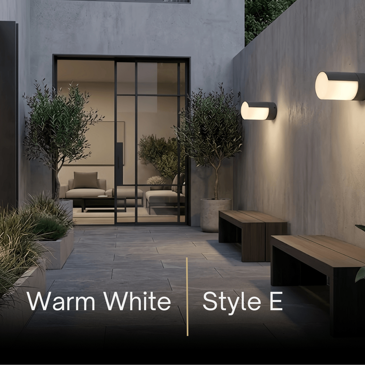 Irondale Modern Outdoor Wall Lamp - Black Metal Irregular Design for Exterior Wall