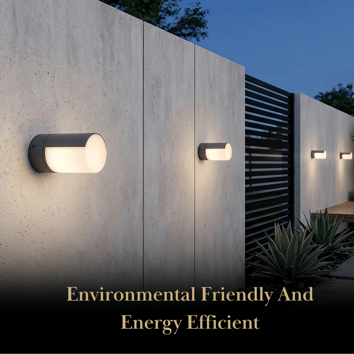Irondale Modern Outdoor Wall Lamp - Black Metal Irregular Design for Exterior Wall