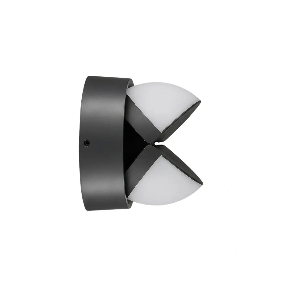 Irondale Modern Outdoor Wall Lamp - Black Metal Irregular Design for Exterior Wall