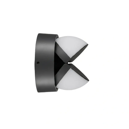 Irondale Modern Outdoor Wall Lamp - Black Metal Irregular Design for Exterior Wall