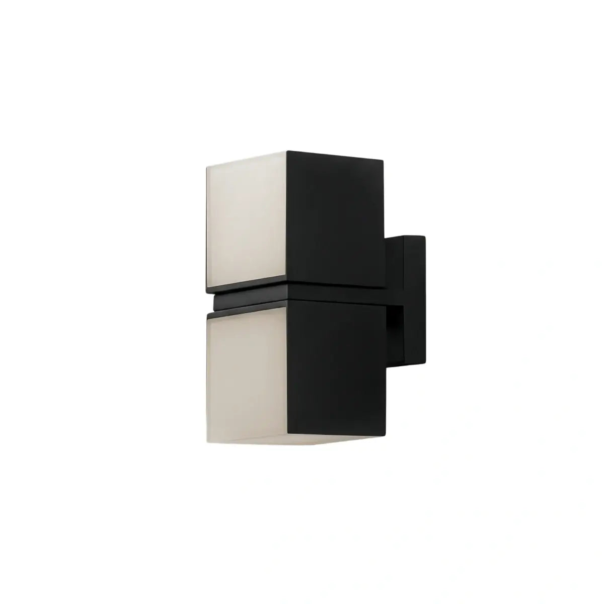 Irondale Modern Outdoor Wall Lamp - Black Metal Irregular Design for Exterior Wall