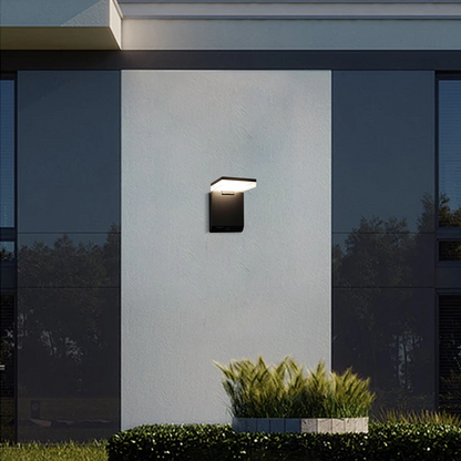 Arcato Modern Solar Outdoor Wall Lamp Acrylic with Motion Sensor (Waterproof)