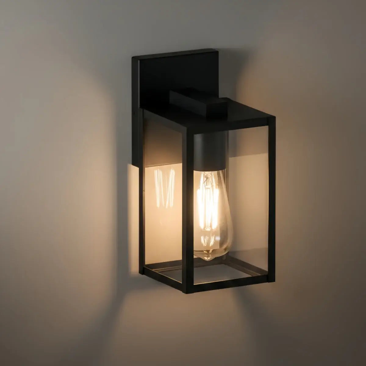 Nuvlight – Black Stainless Steel with Clear Glass for Porch/Patio
