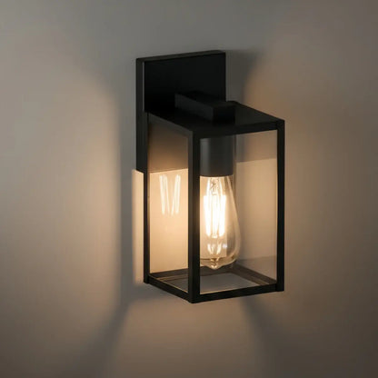 Nuvlight – Black Stainless Steel with Clear Glass for Porch/Patio
