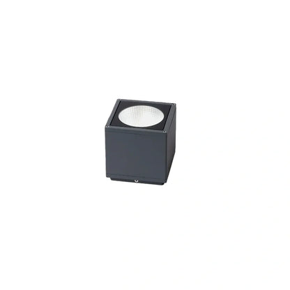 Nuvlight - Grey Metal Glass Square Design for Patio