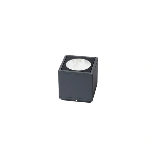 Nuvlight - Grey Metal Glass Square Design for Patio