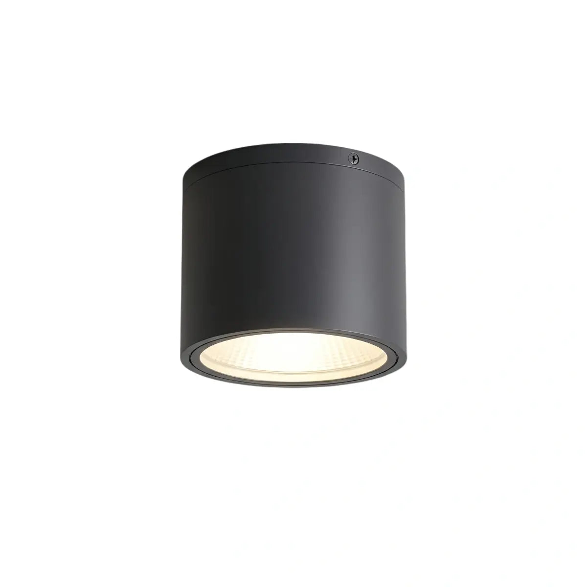 Nuvlight - Black Metal/Glass Cylindrical for Garden